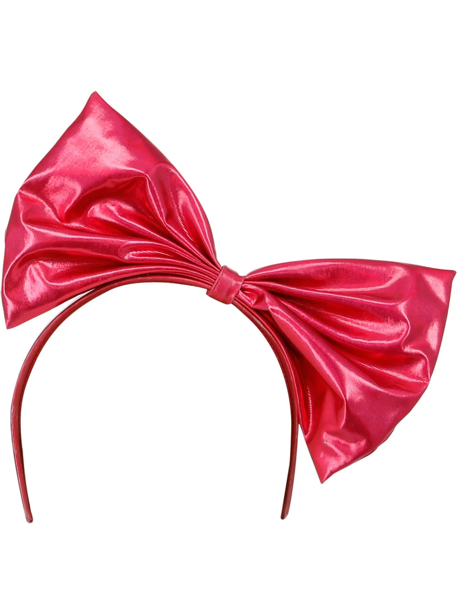 80s Metallic Pink Headband - Image 2