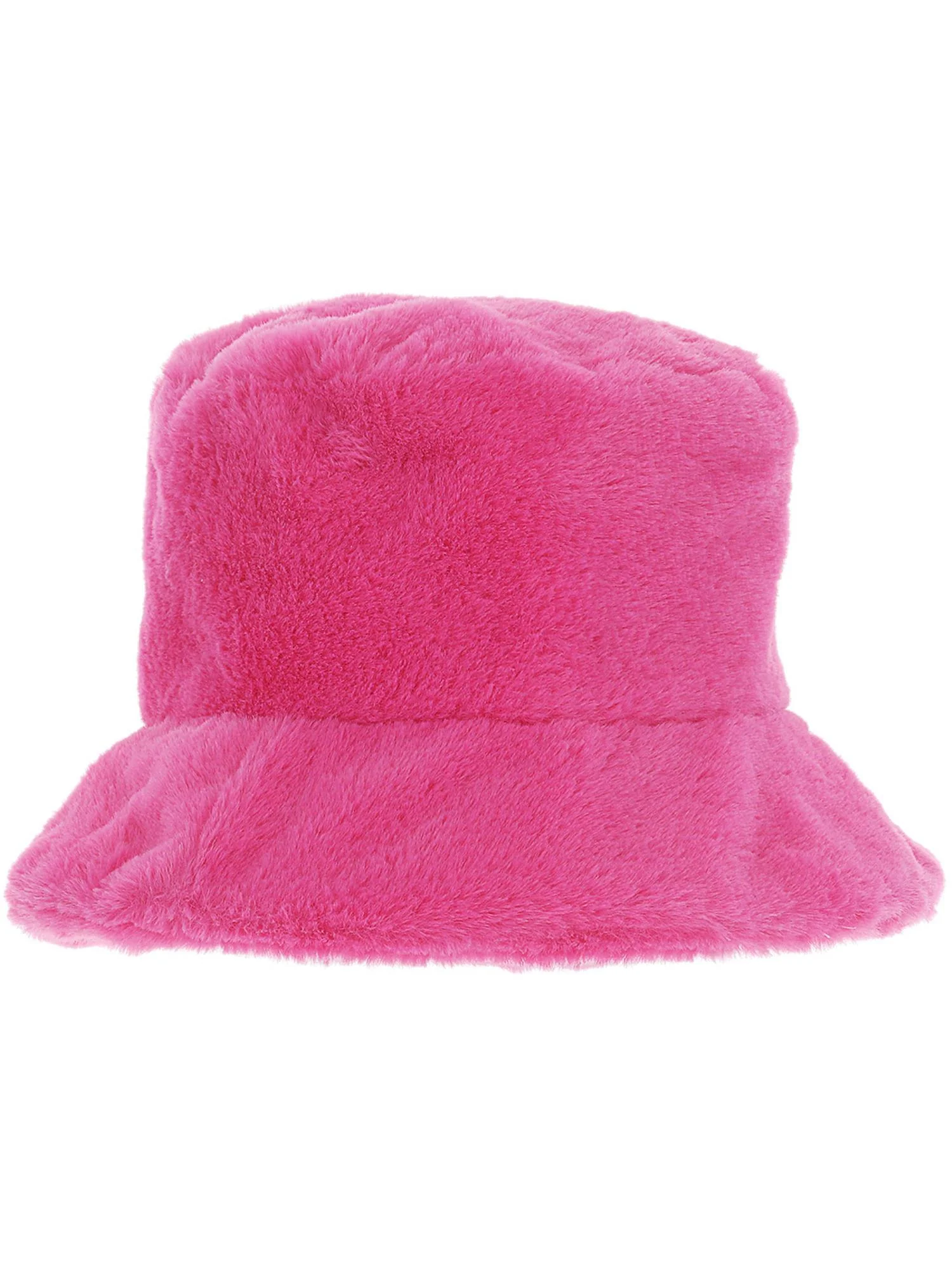 90s Pink Fur Bucket Hat - Image 3