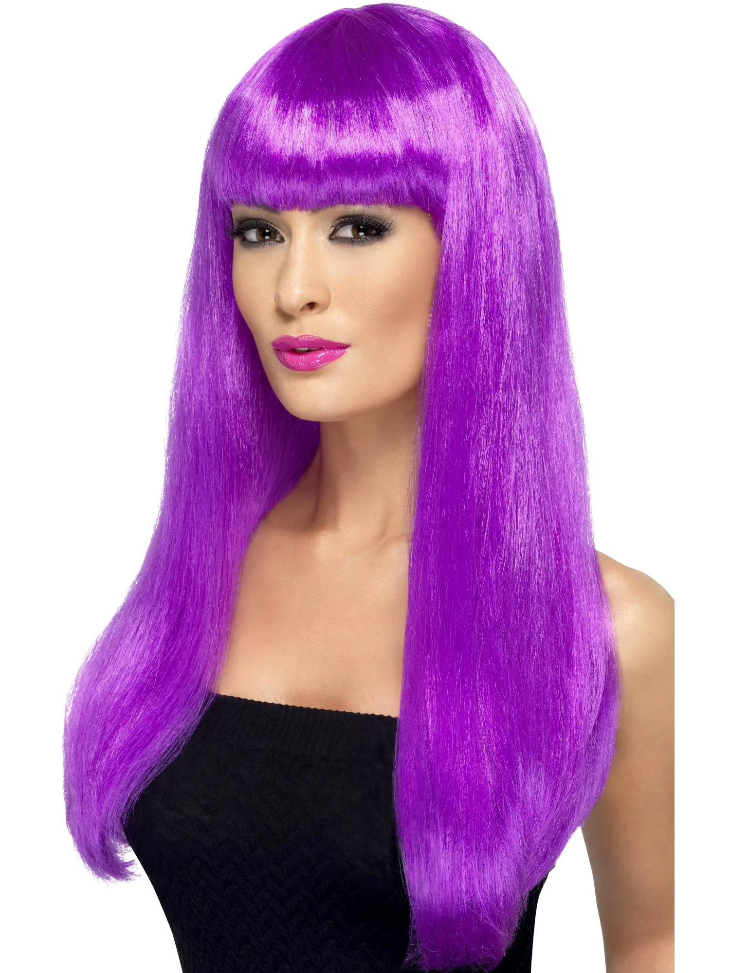 Babelicious Long Straight Wig with Fringe - Image 5