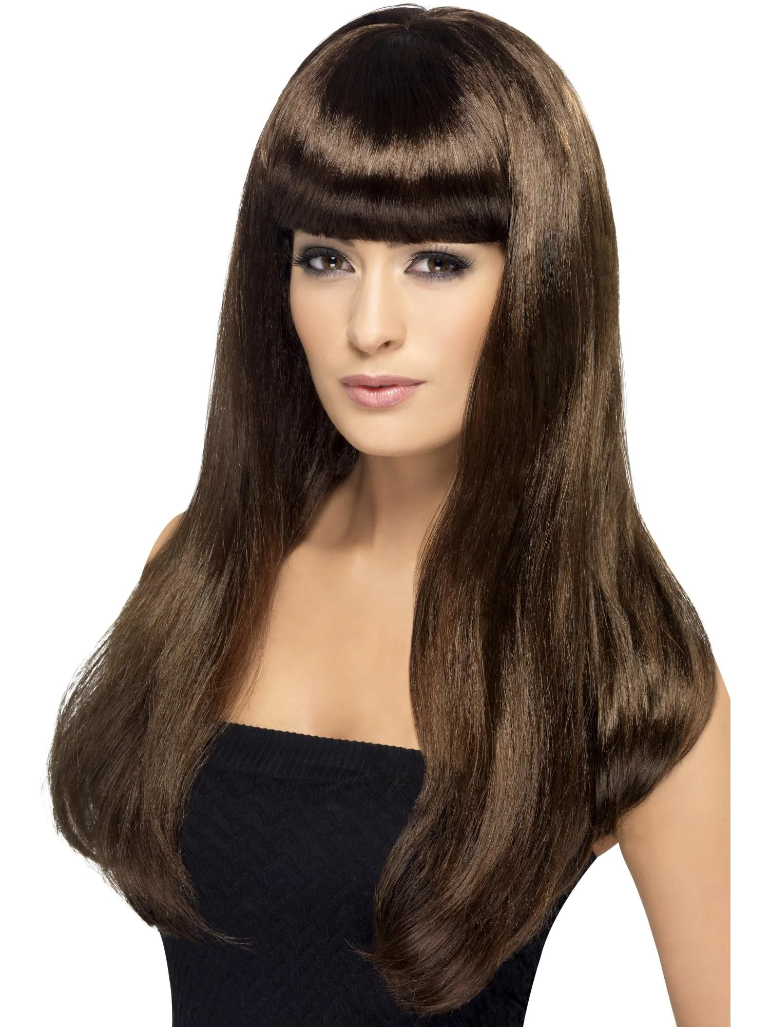 Babelicious Long Straight Wig with Fringe - Image 6