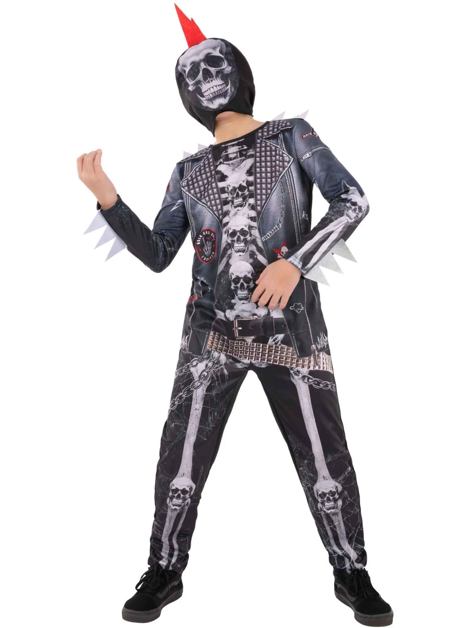 Boys Punk Skeleton Costume - Image 4