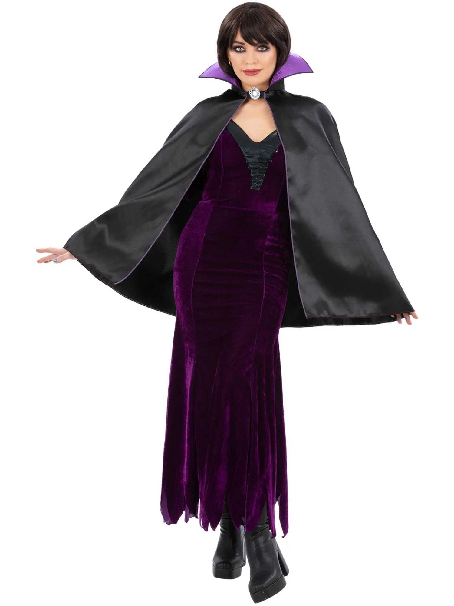 Dark Queen Cape with Collar, Adult - Image 2