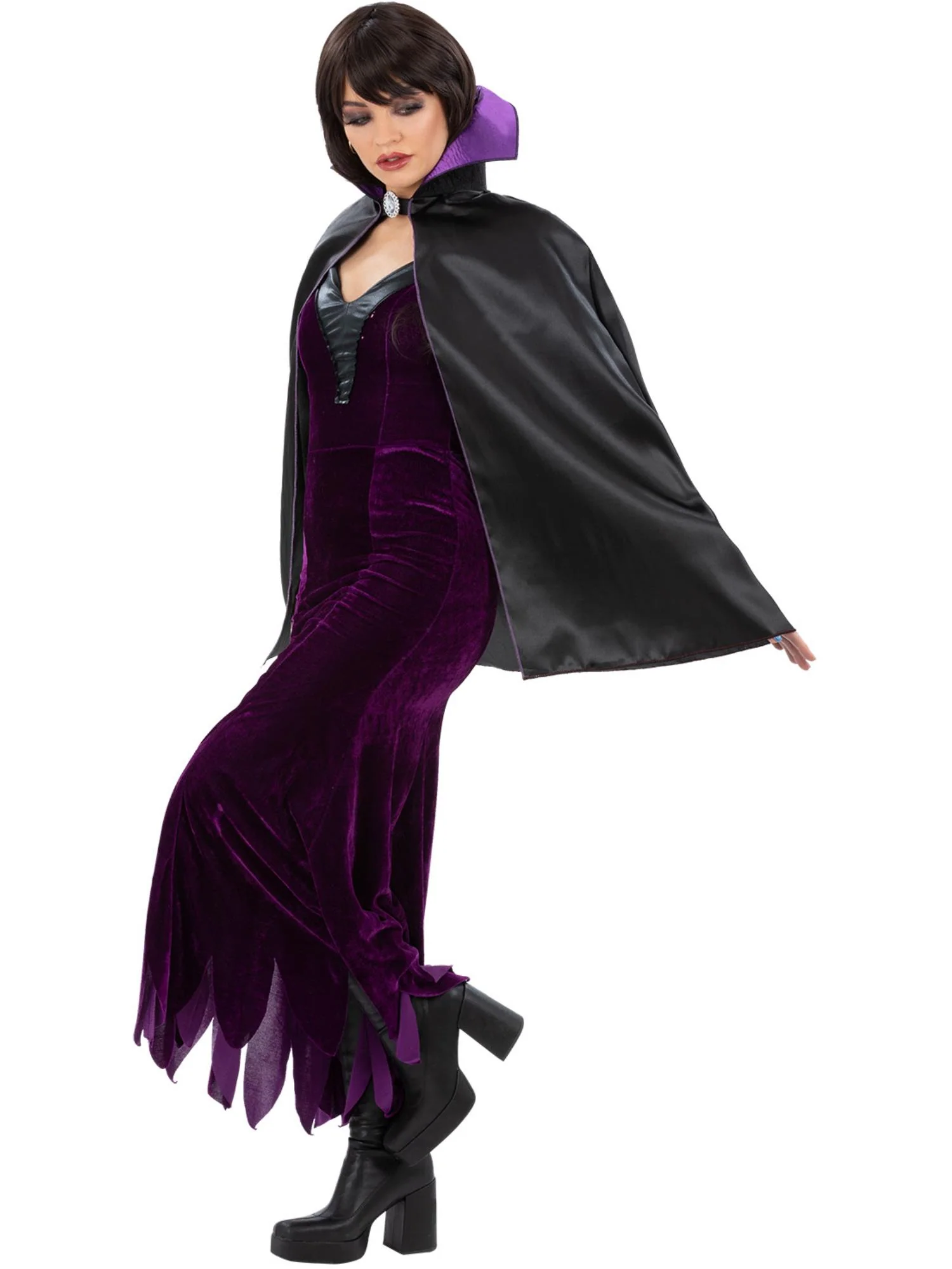 Dark Queen Cape with Collar, Adult - Image 4