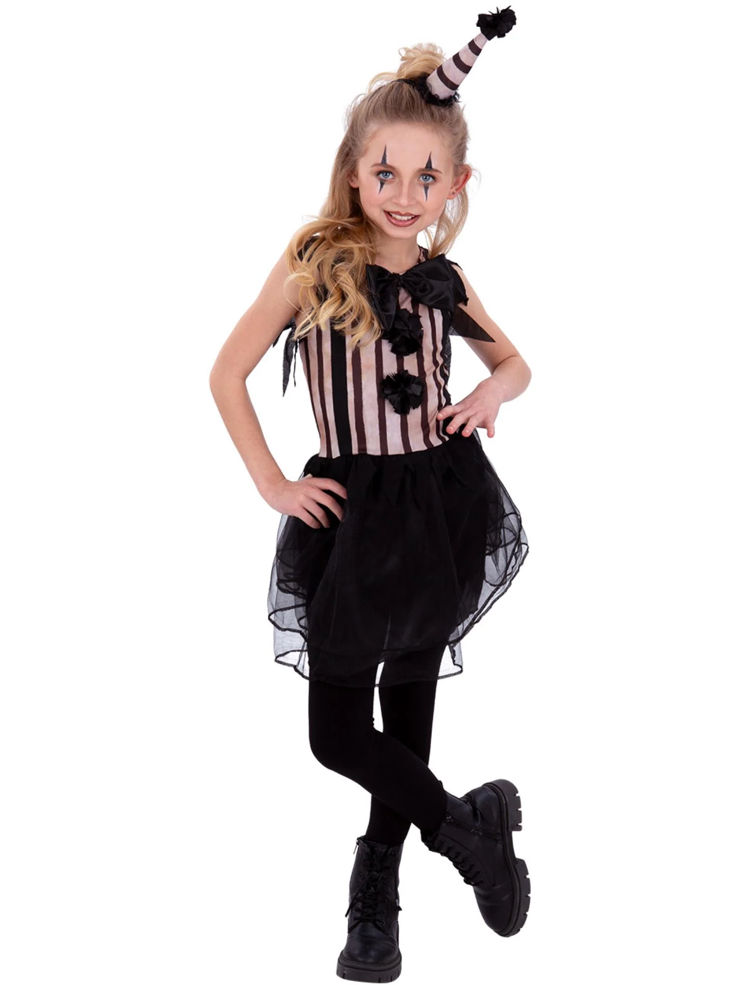 Dark Vintage Clown Costume, Girls - Image 4