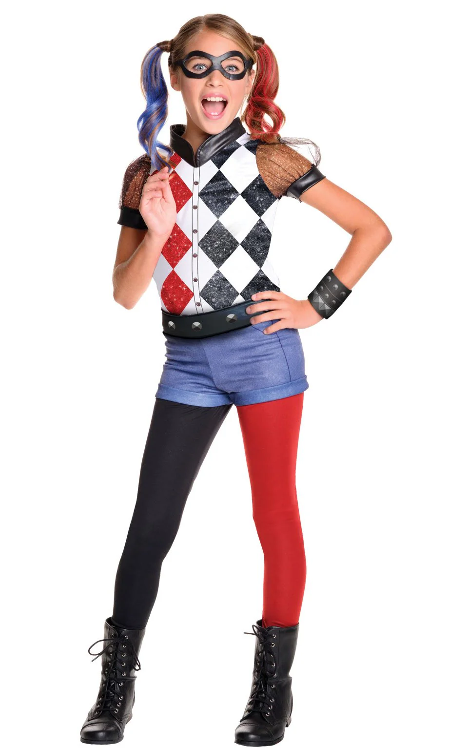 Deluxe Girls Harley Quinn Costume - Image 3