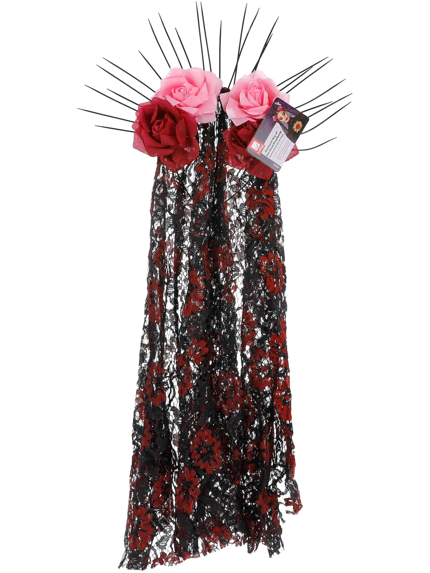 Deluxe Sunburst Day of the Dead Headband - Image 3