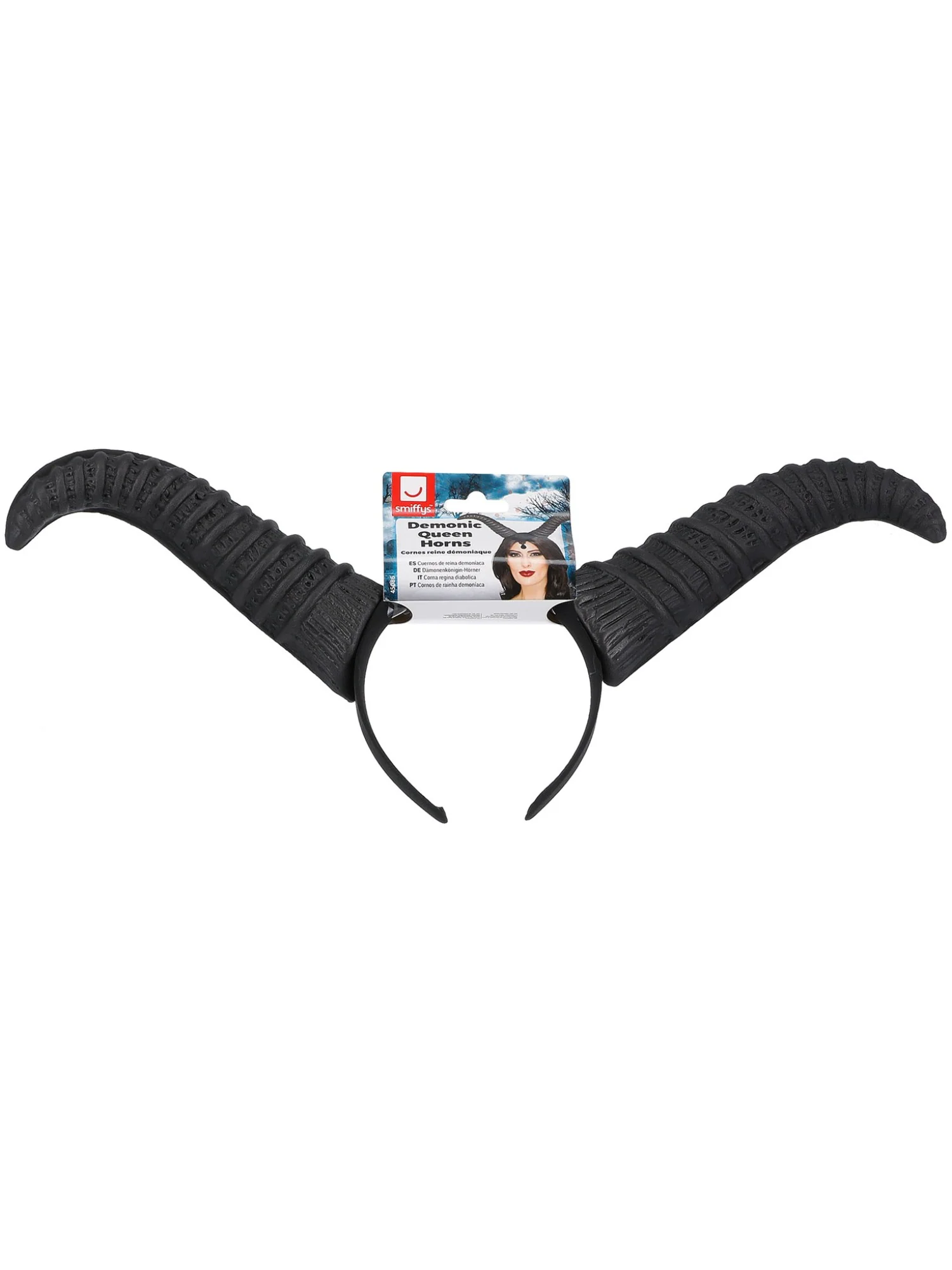Demonic Queen Horns, on Headband - Image 3