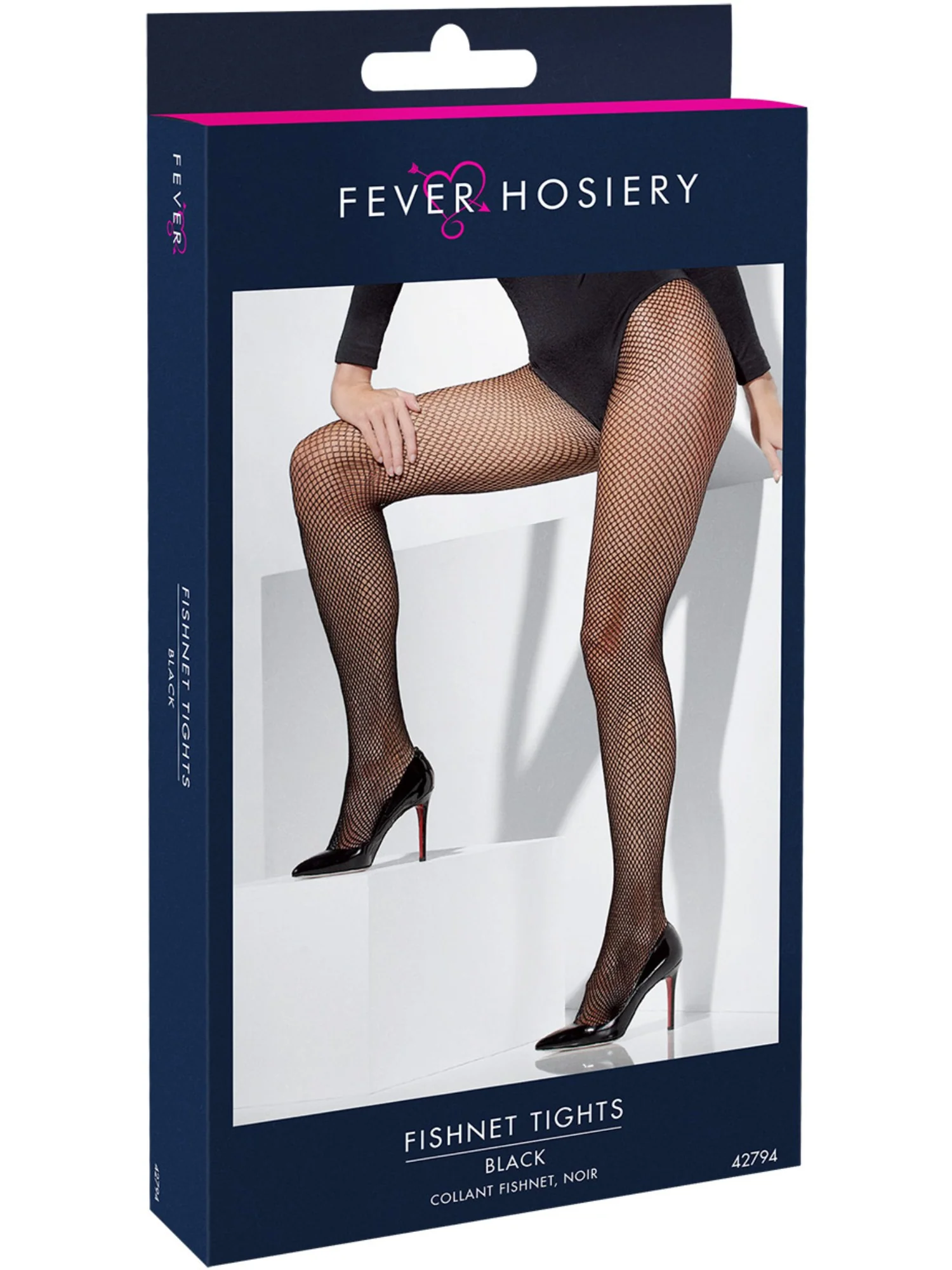 Fishnet Tights, Black - Image 3