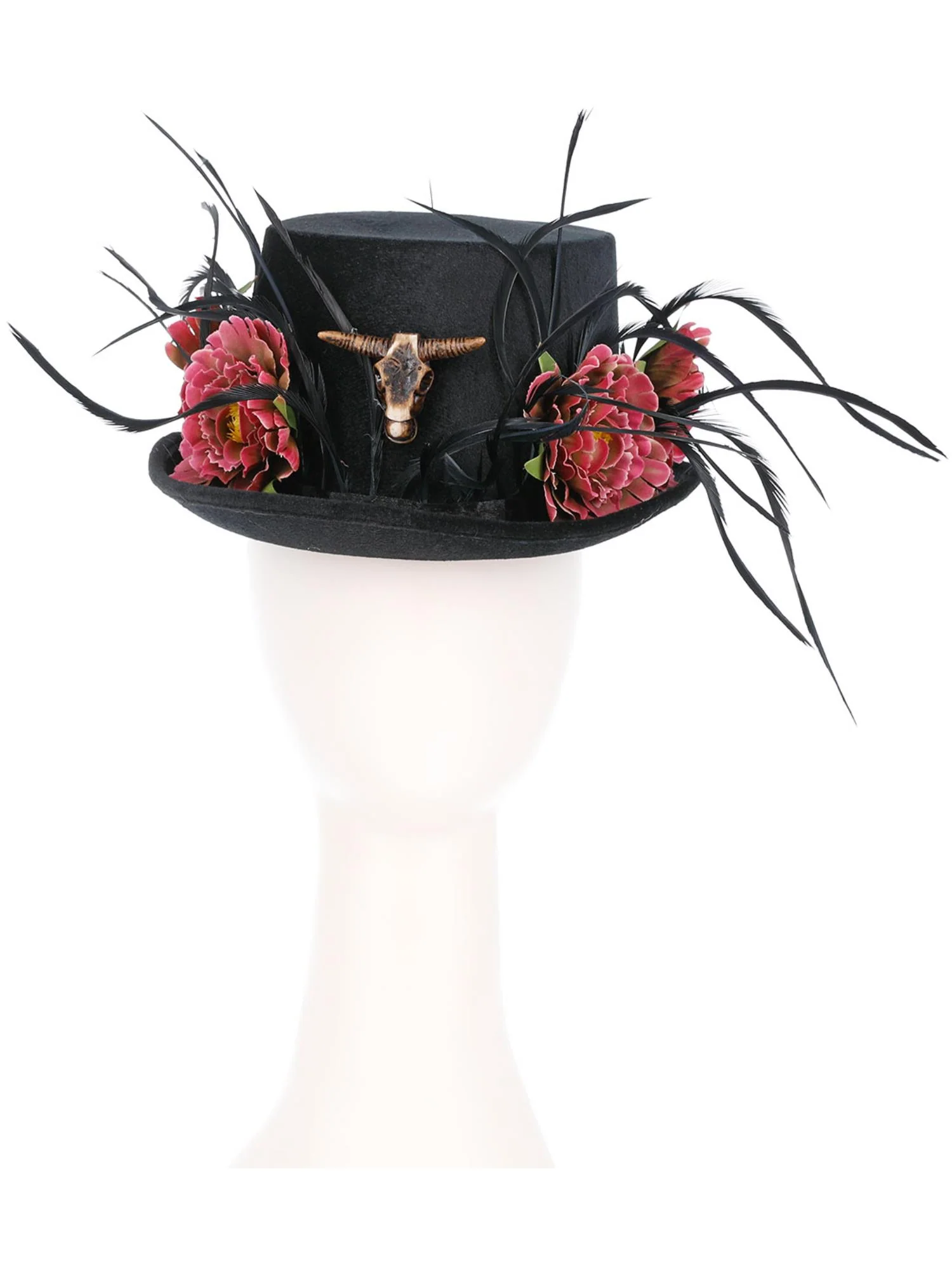 Floral Horn Top Hat - Image 2
