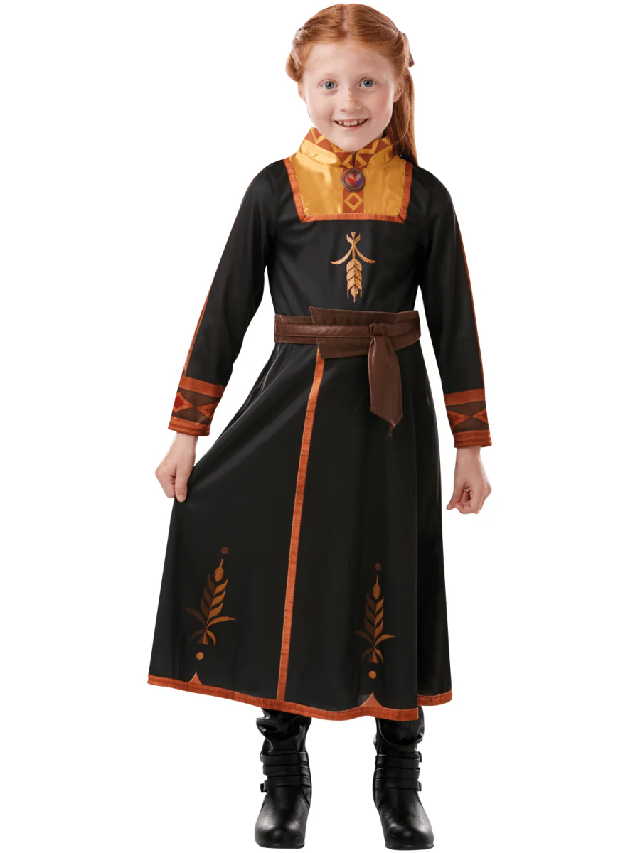 Girls Frozen 2 Anna Travel Costume - Image 4