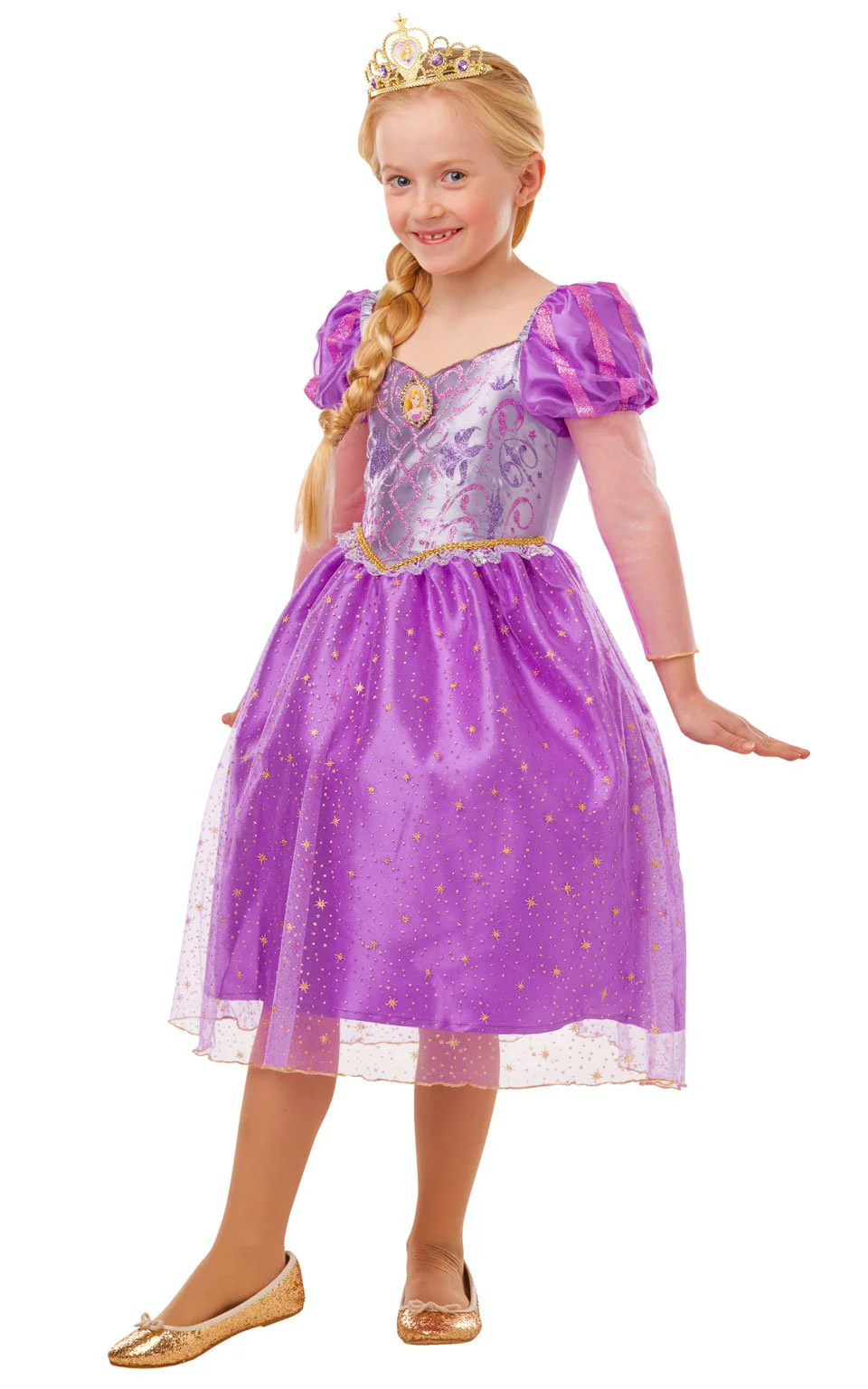 Girls Tangled Rapunzel Costume - Image 3
