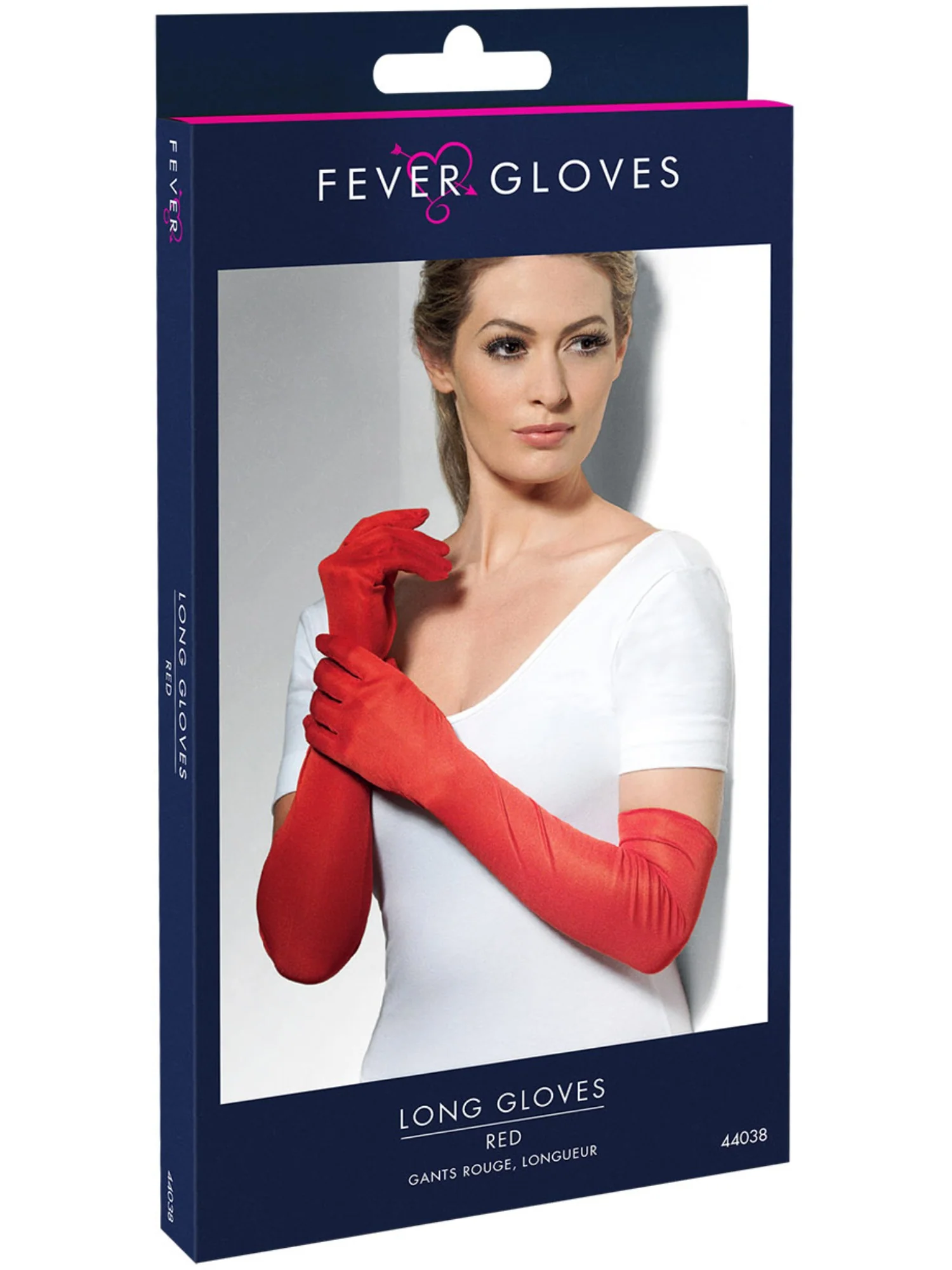 Gloves, Red, Long - Image 2