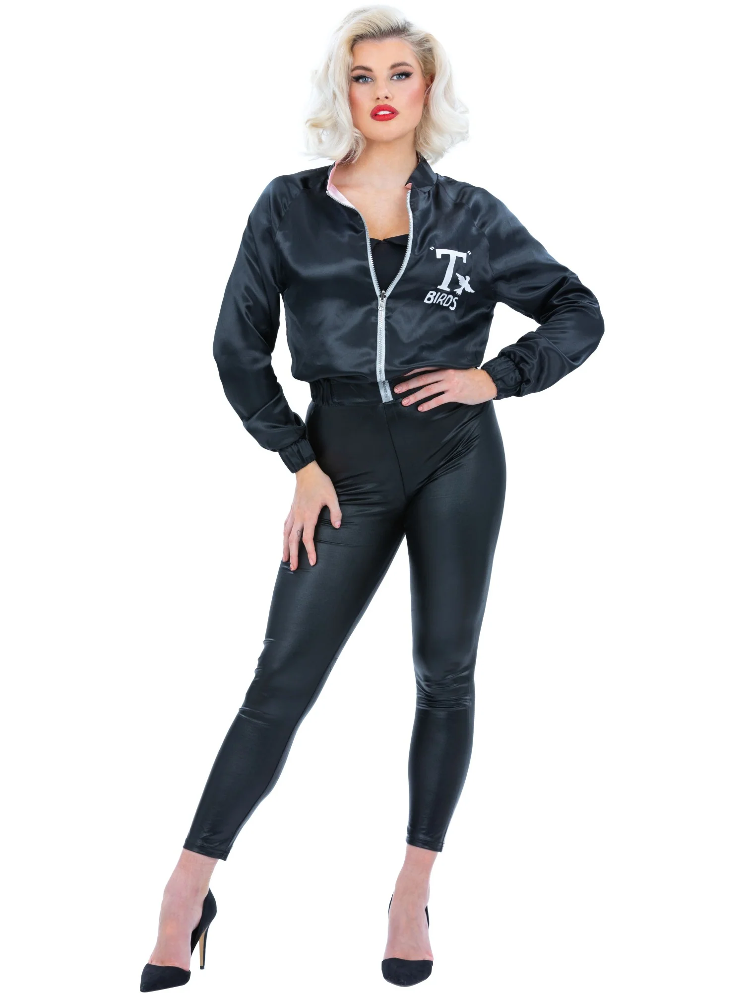 Grease Pink Ladies T Bird Reversible Jacket - Image 8