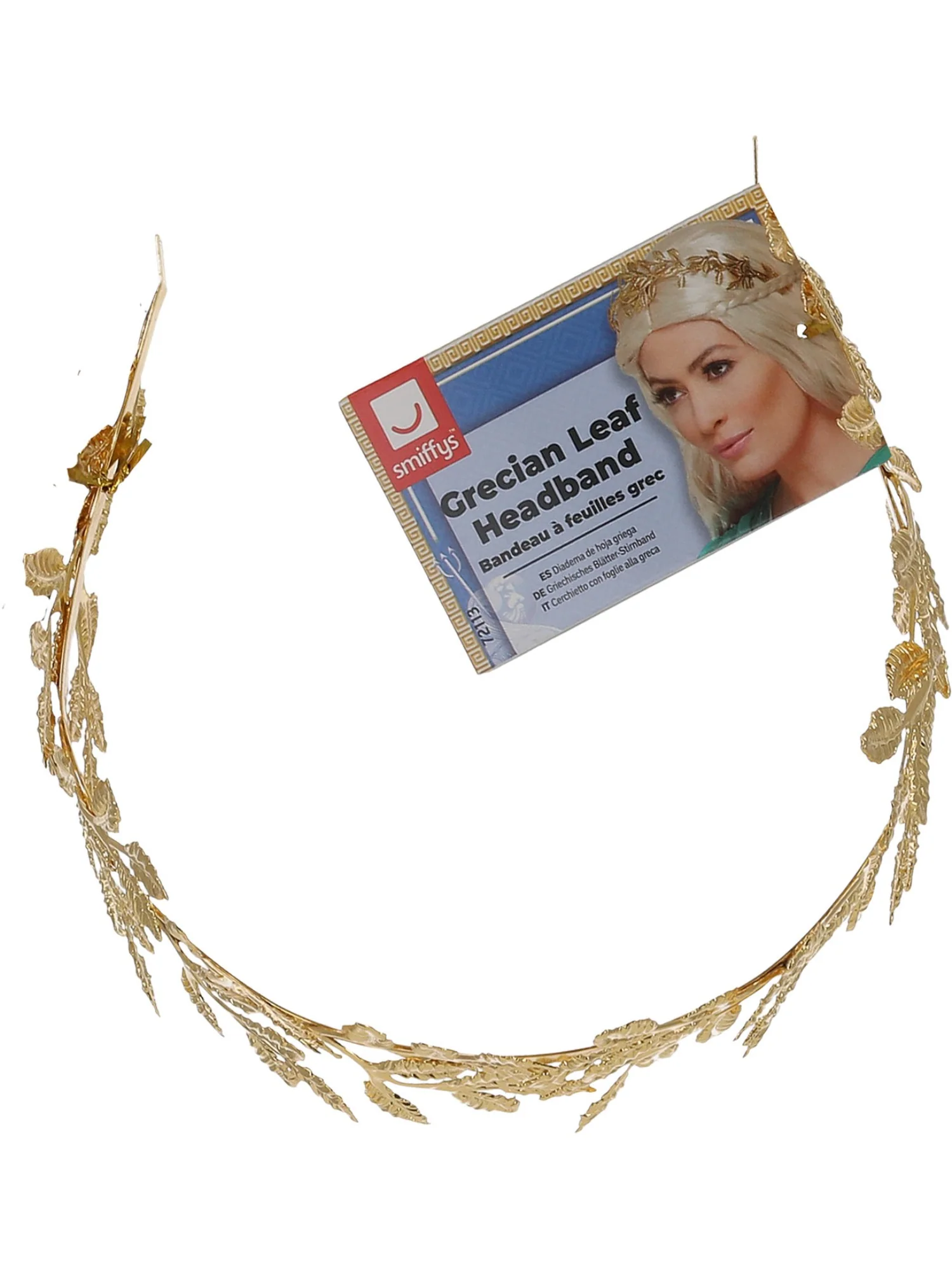 Grecian Leaf Headband, Gold - Image 2