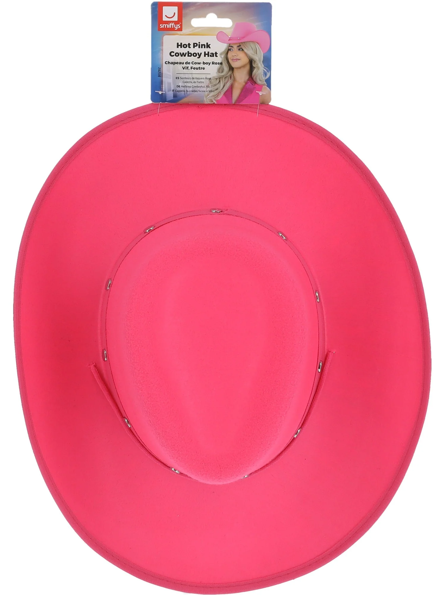 Hot Pink Cowboy Hat, Felt - Image 3