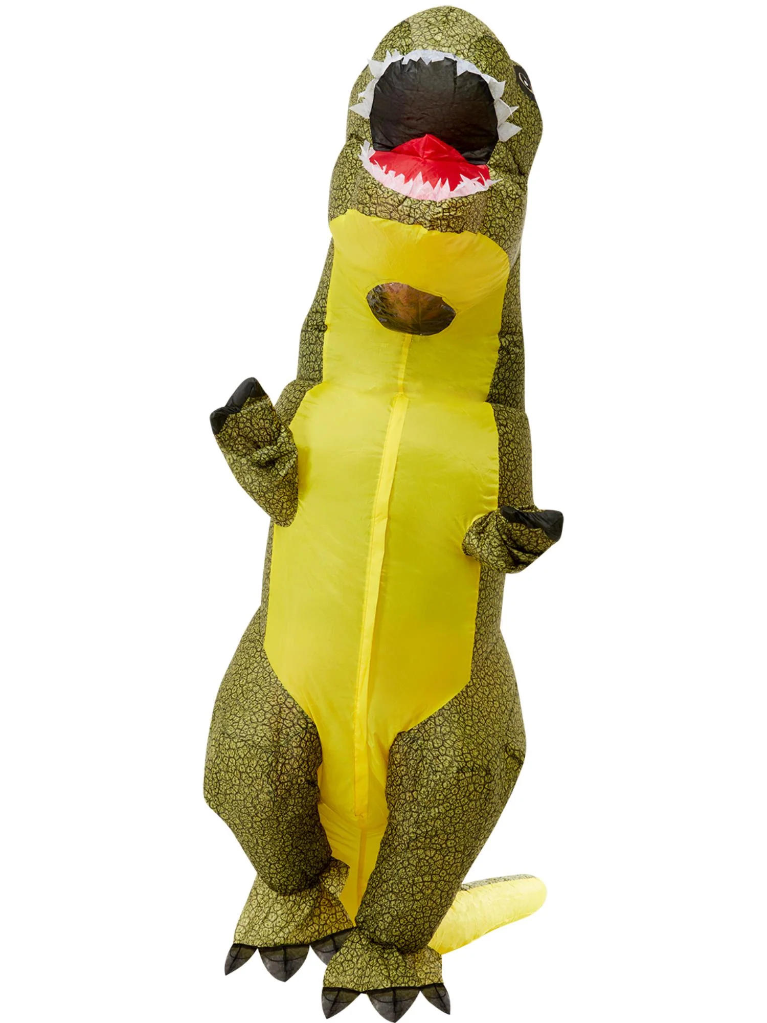 Inflatable T-Rex Costume, Green - Image 2