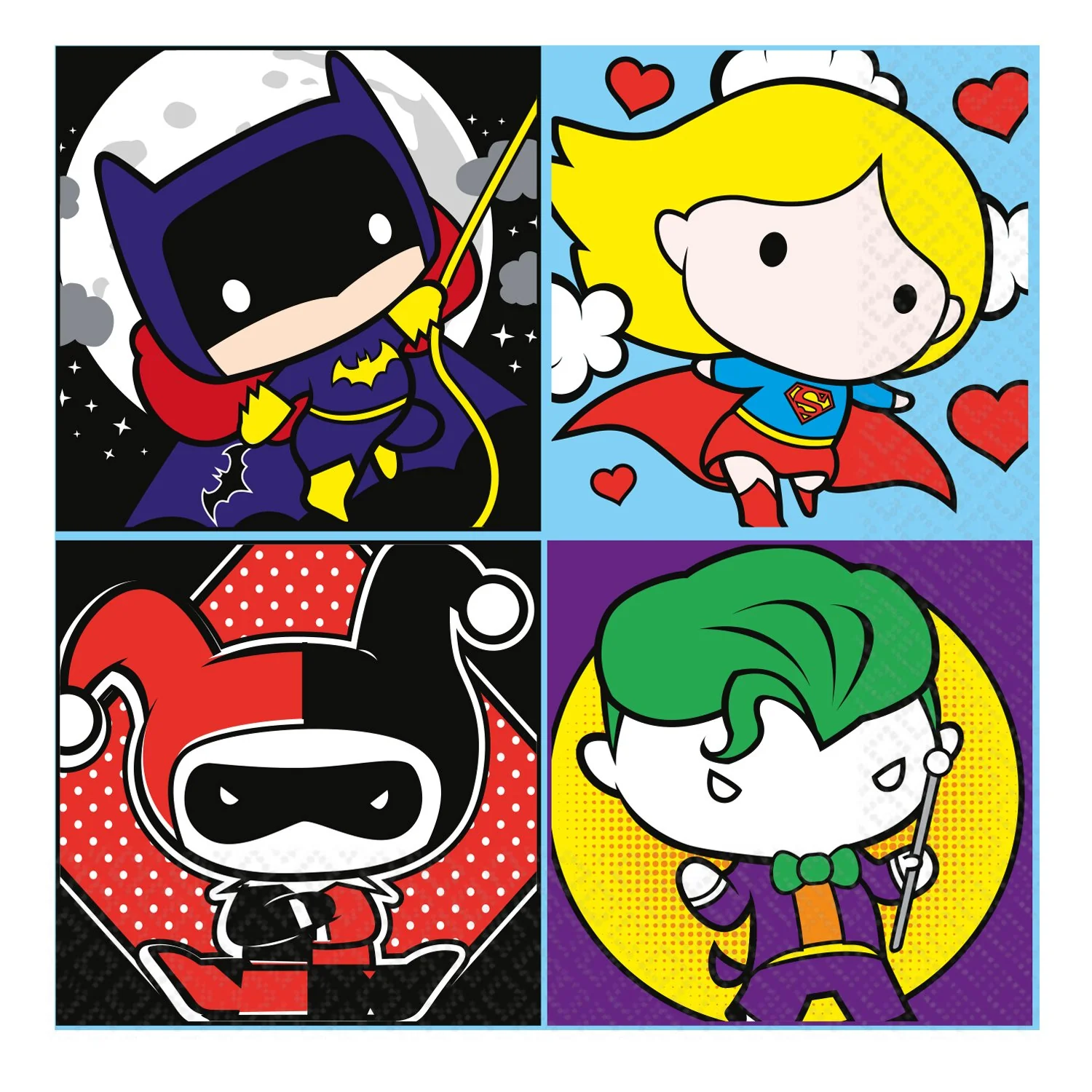 Justice League Paper Napkins - 33cm - Image 2
