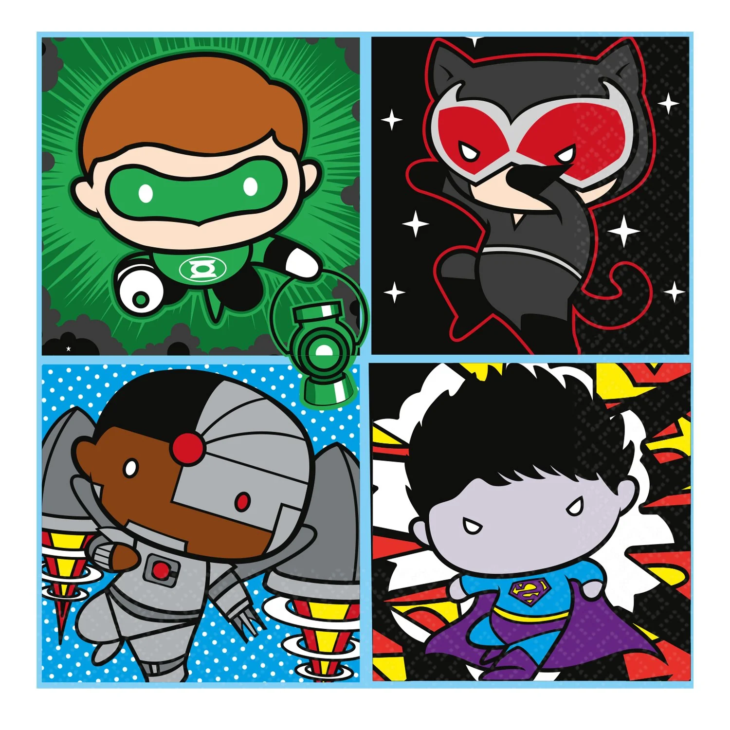 Justice League Paper Napkins - 33cm - Image 3