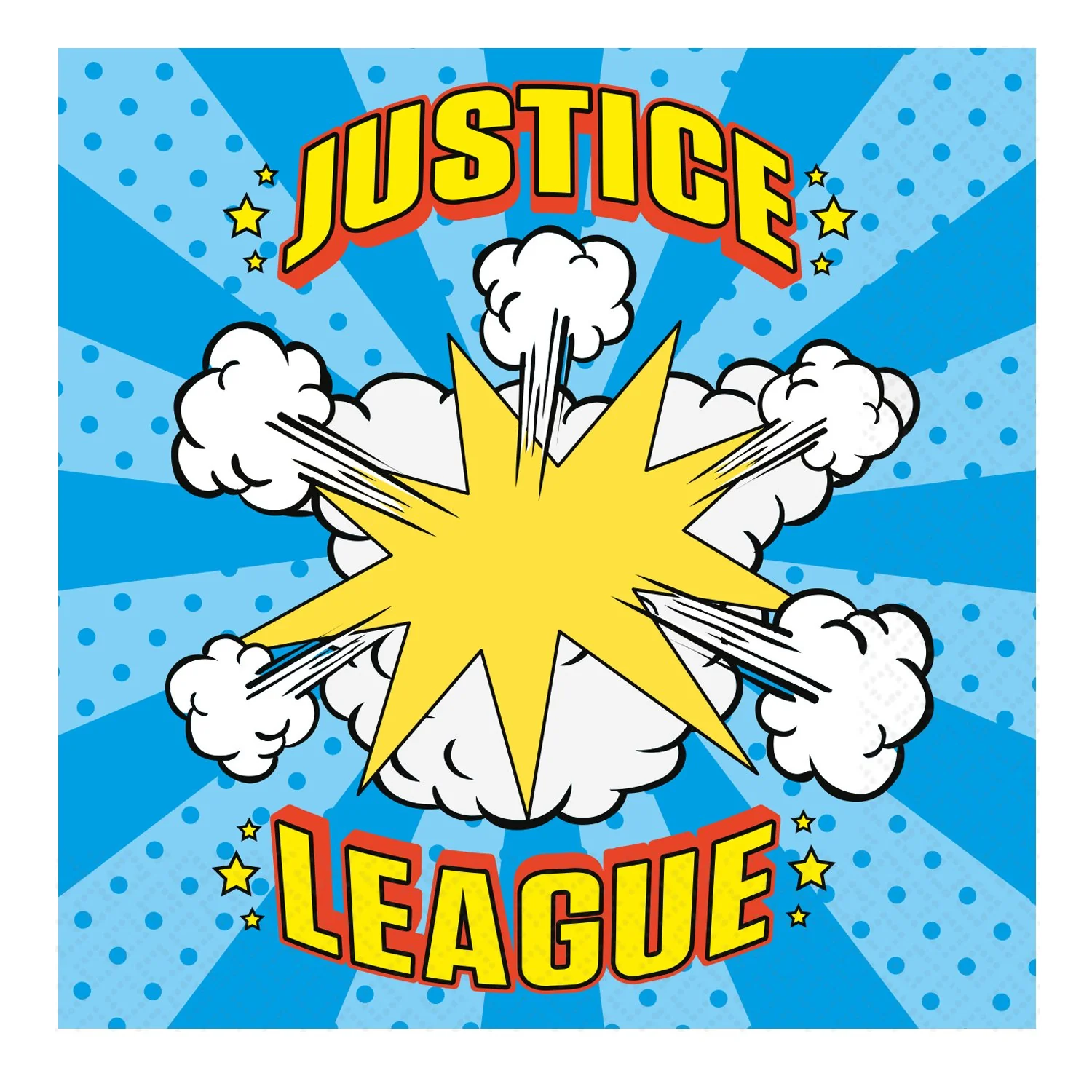 Justice League Paper Napkins - 33cm - Image 4