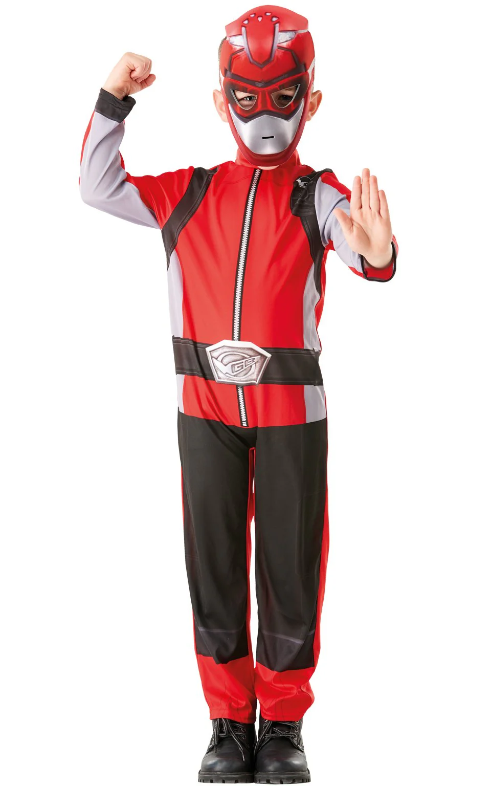 Kids Power Rangers Red Beast Morpher Costume - Image 8