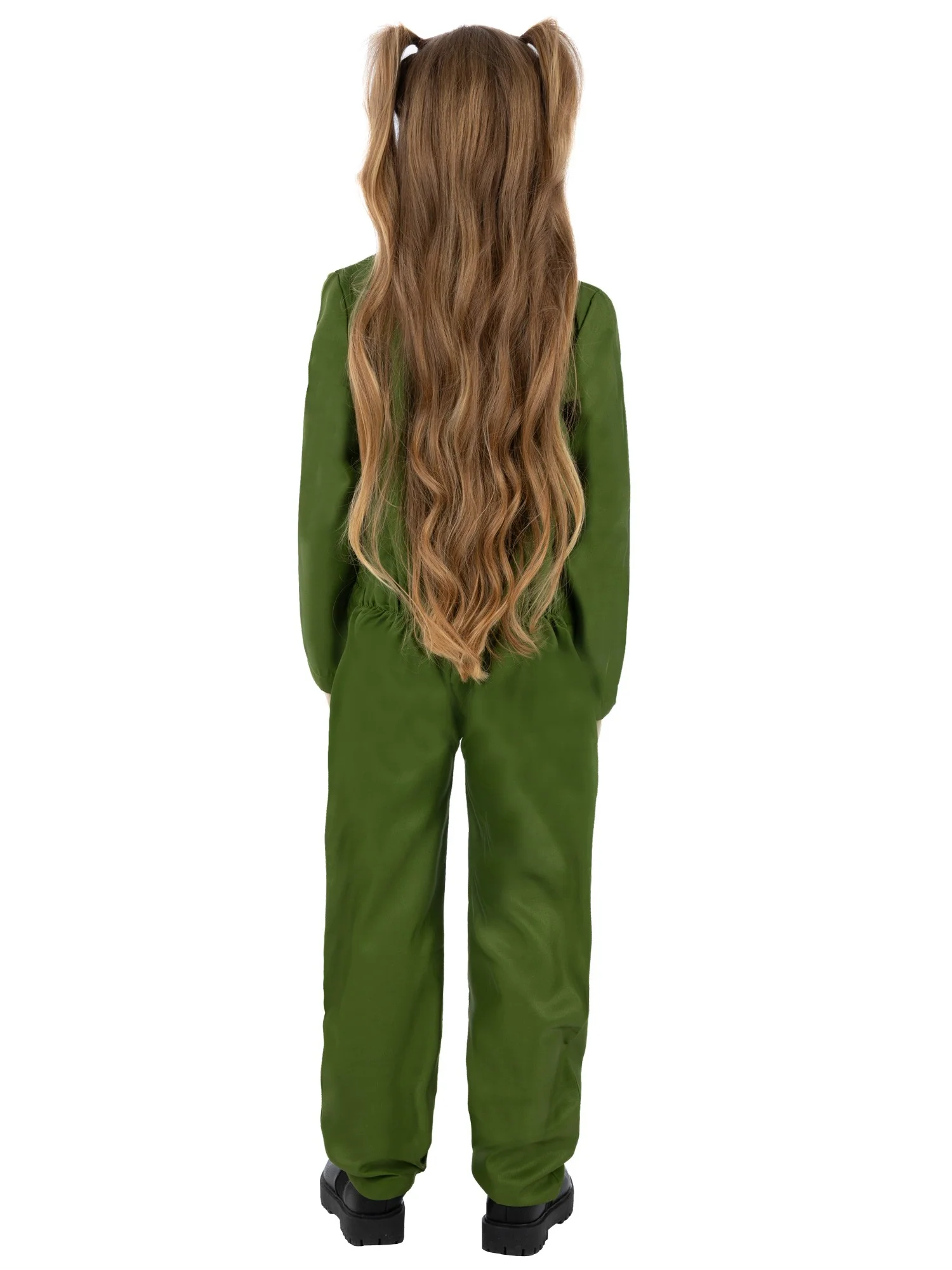 Kids Unisex Green Boiler Suit Costume - Image 3