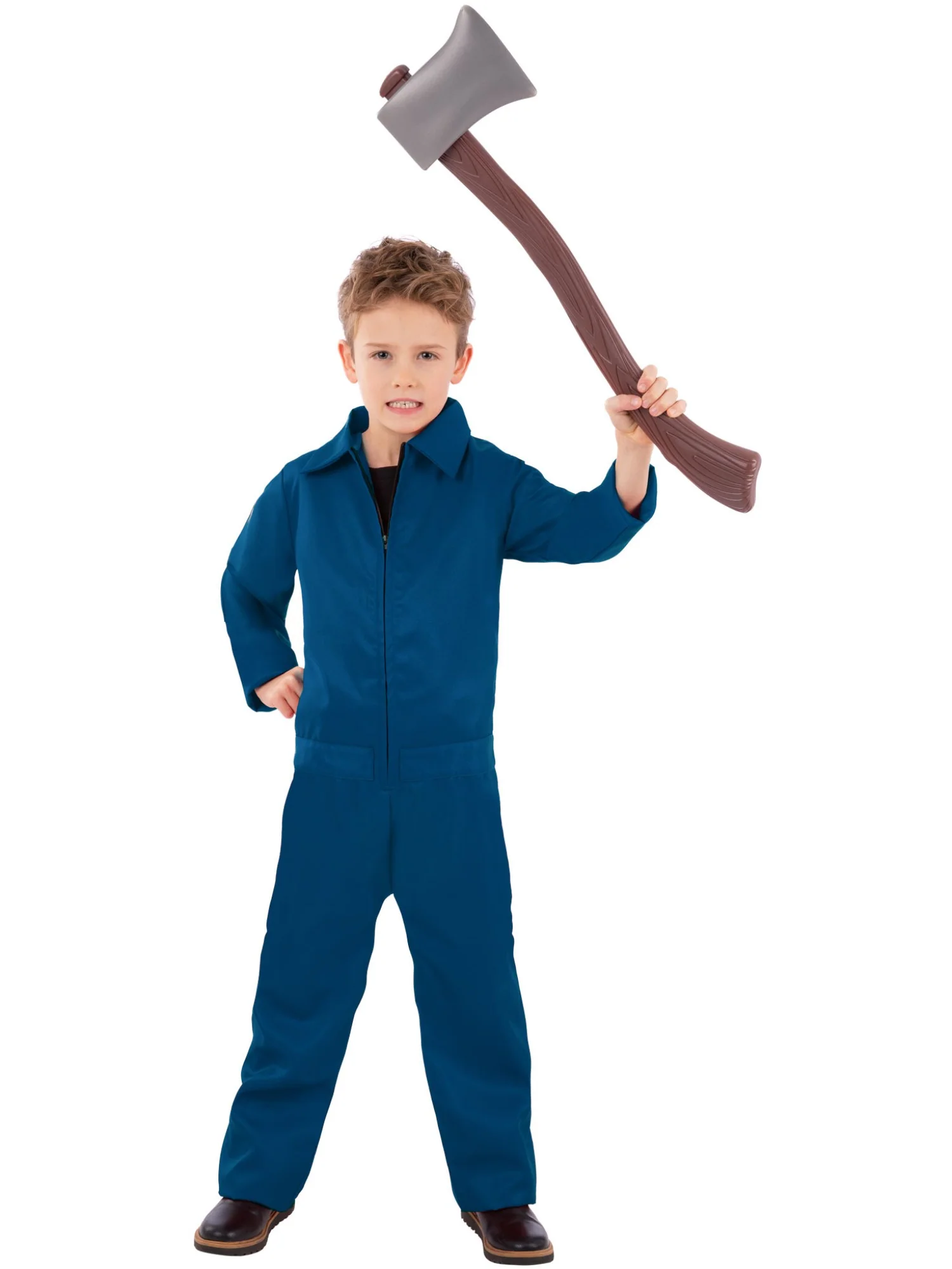 Kids Unisex Navy Boiler Suit Costume - Image 4
