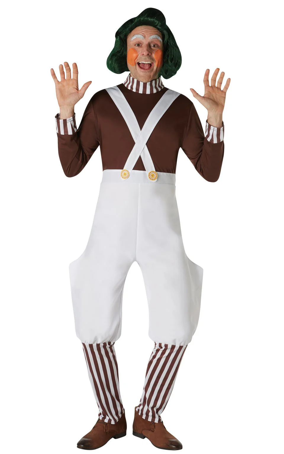 Mens Oompa Loompa Costume - Image 3
