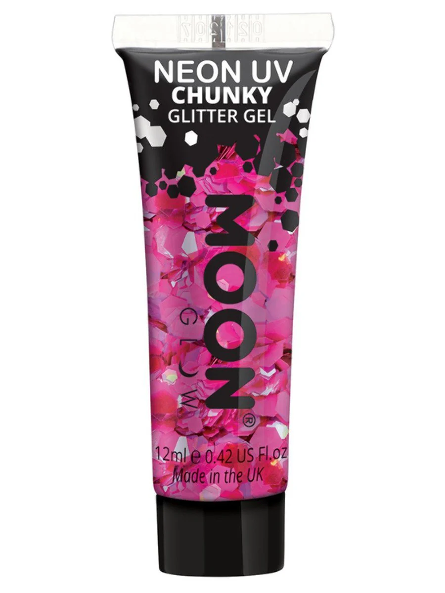 Moon Glow Neon UV Chunky Glitter Gel - Image 7