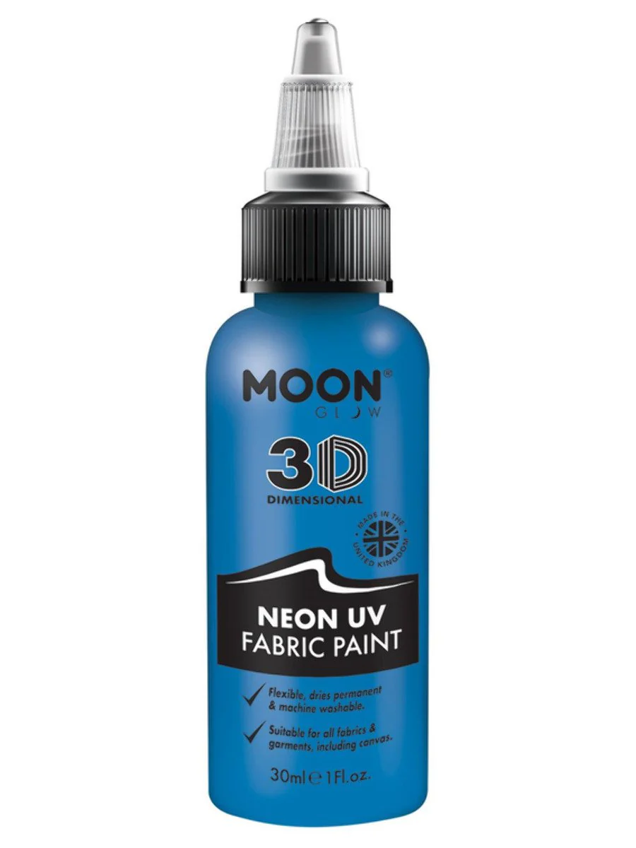 Moon Glow Neon UV Intense Fabric Paint 30ml - Image 3