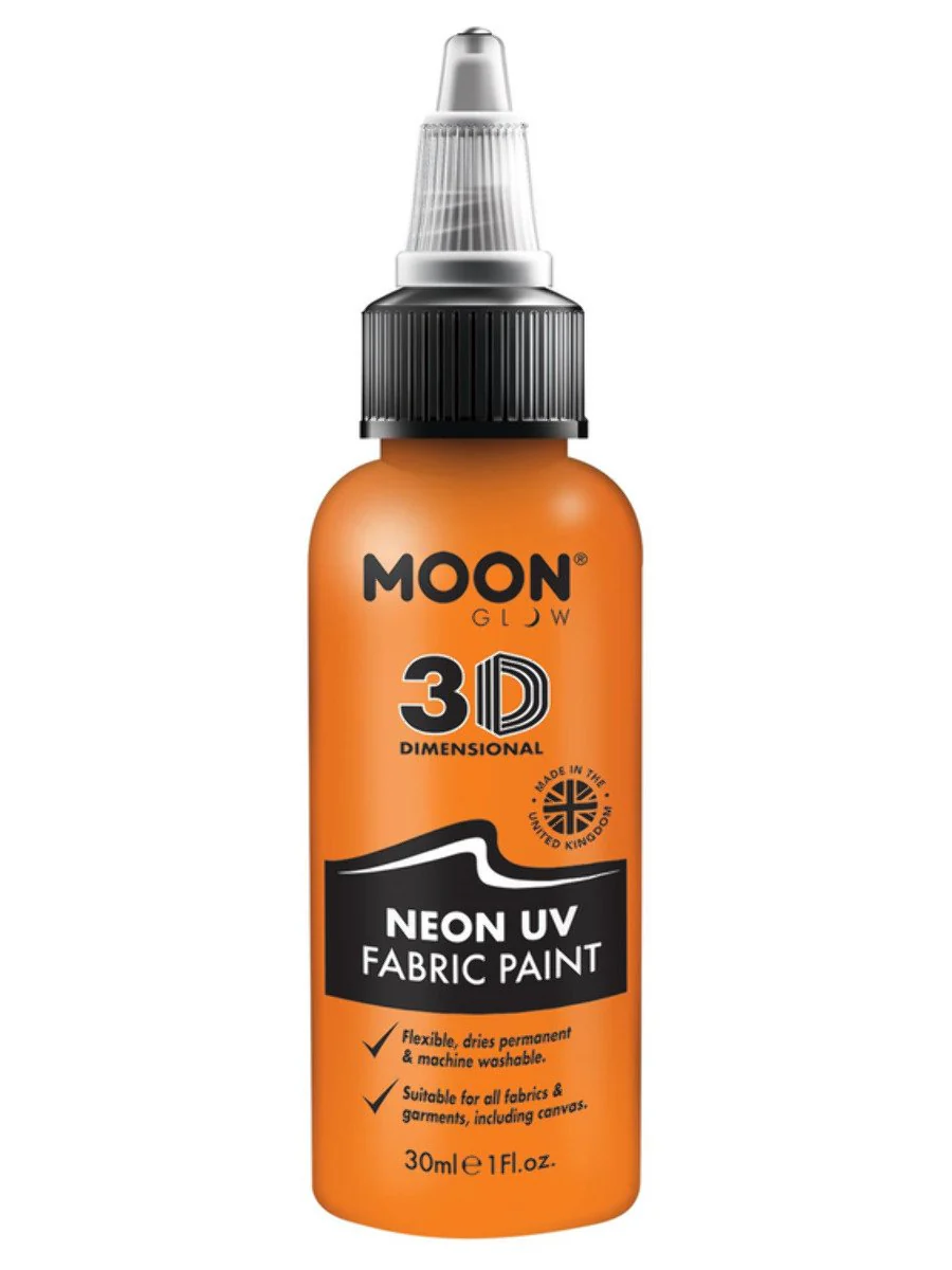 Moon Glow Neon UV Intense Fabric Paint 30ml - Image 6