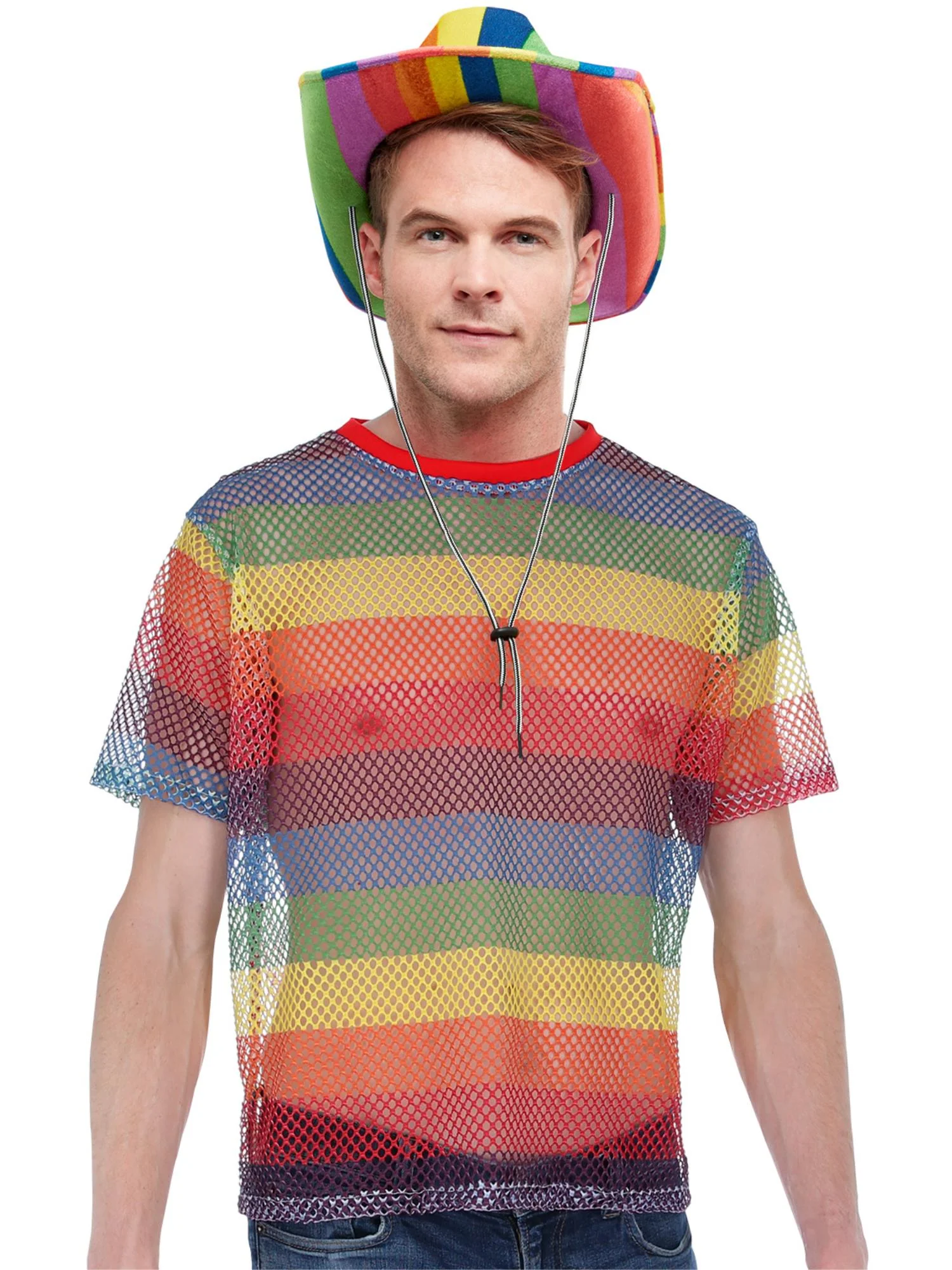 Rainbow Mesh Top, Unisex - Image 2