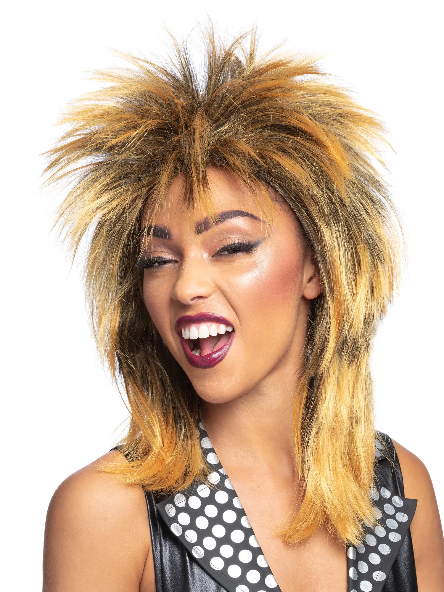 Rock Diva Long Mullet Wig