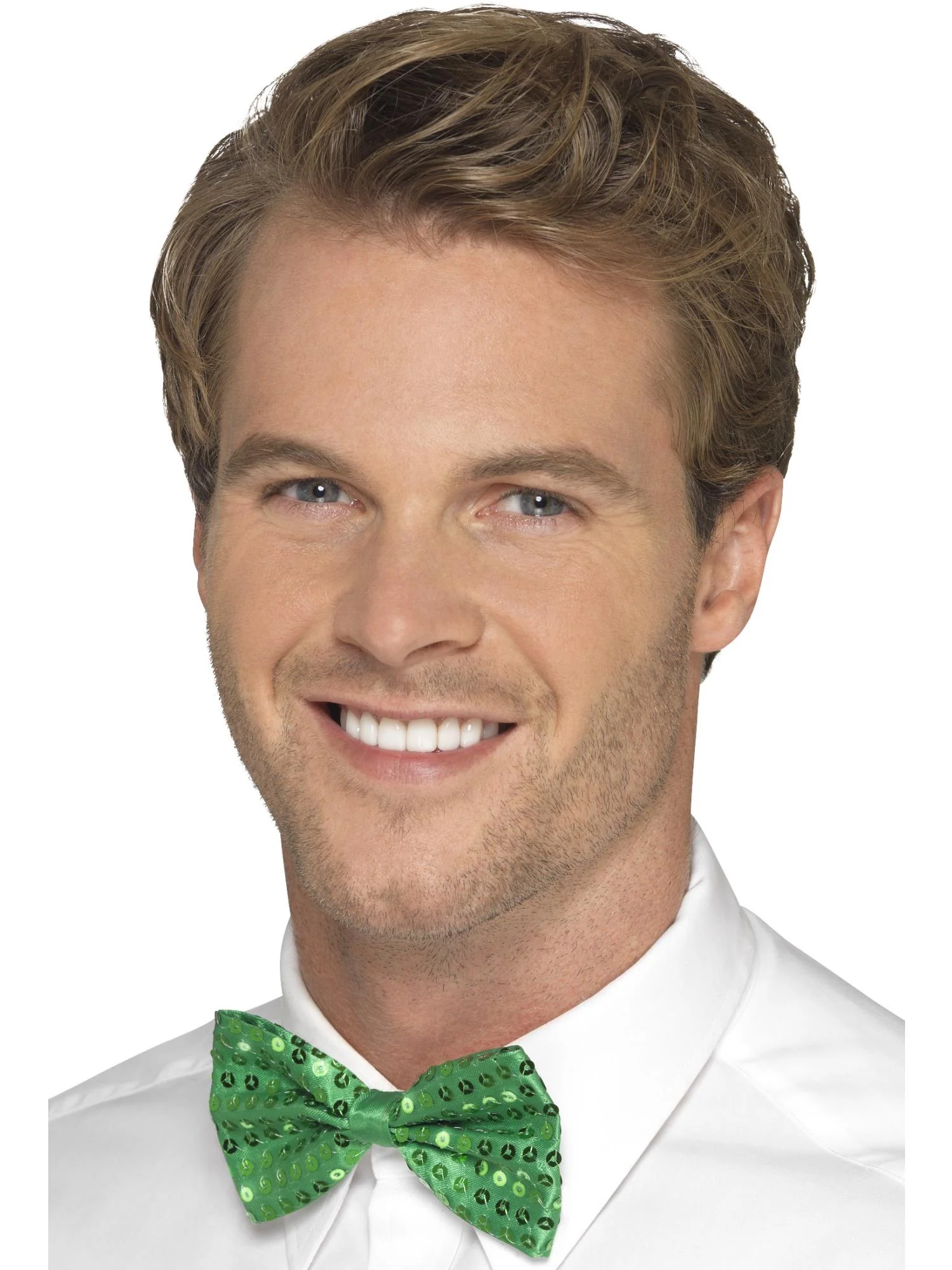 Sequin Bow Tie, Green - Image 2