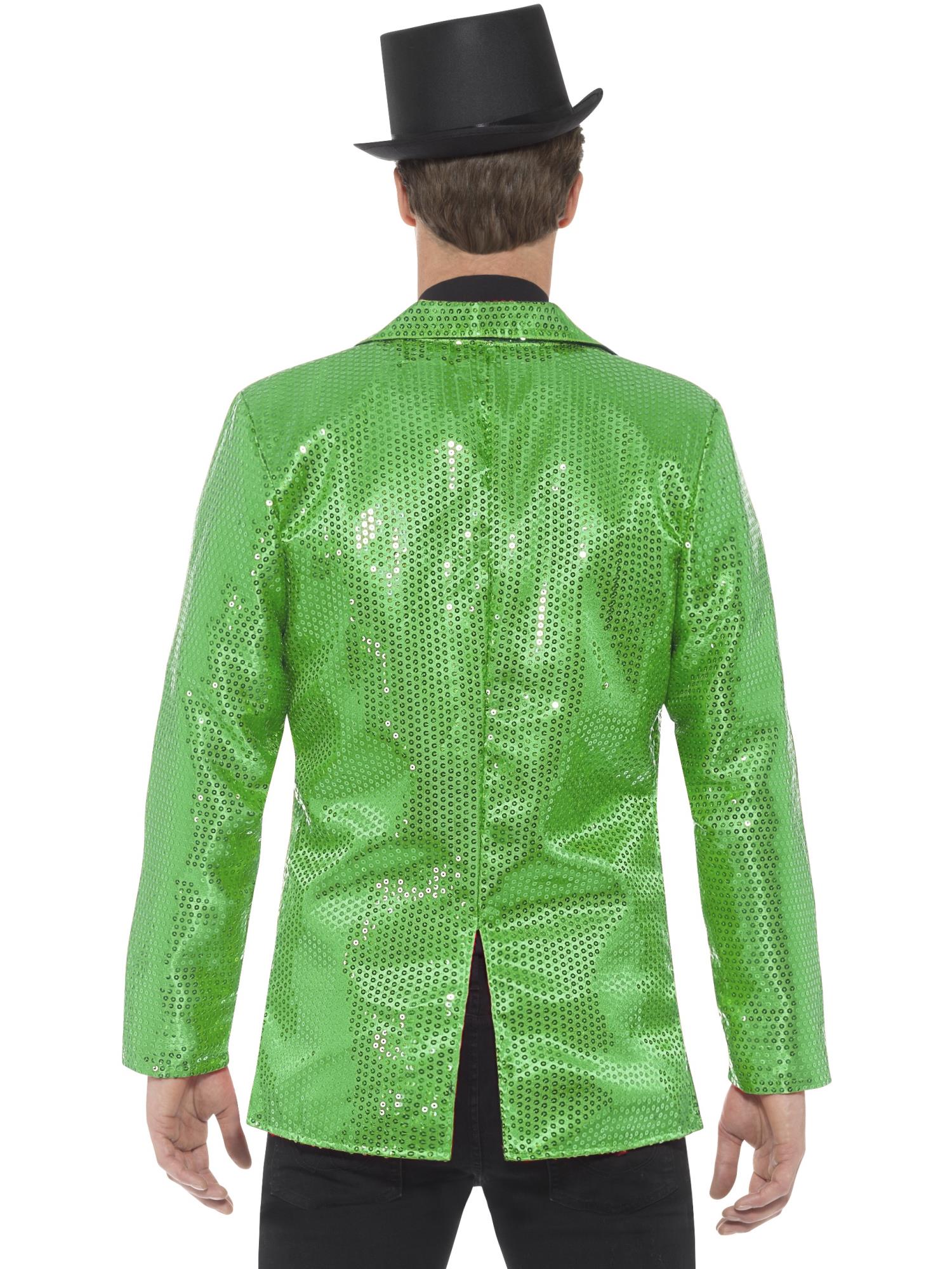 Sequin Jacket, Mens, Green - Image 3