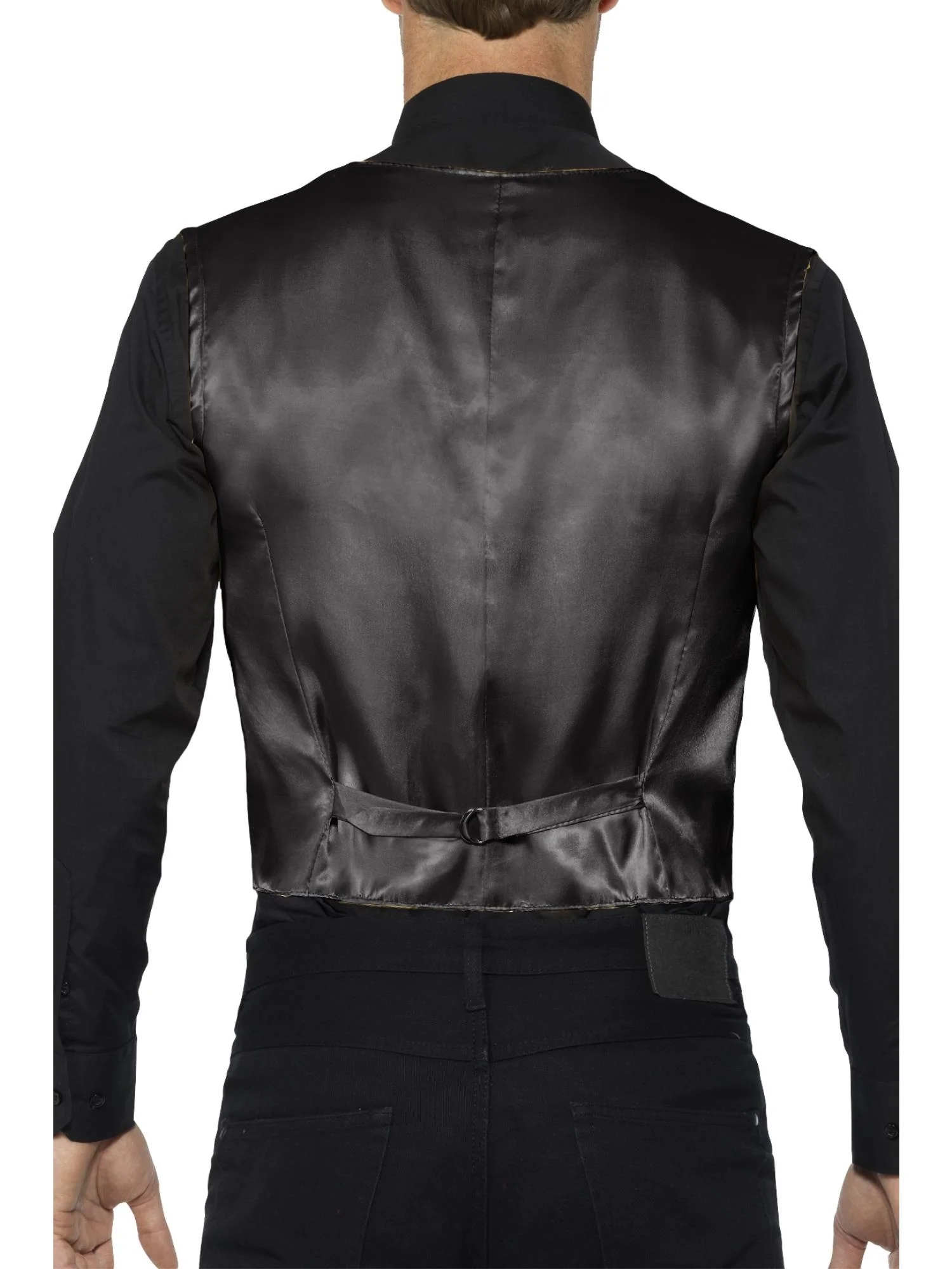Sequin Waistcoat, Black - Image 3
