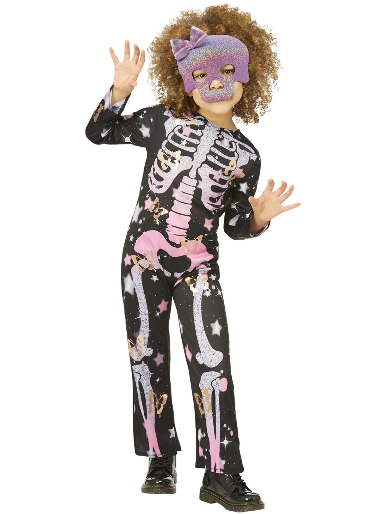 Skeleton Rose Gold Sparkle Costume - Image 2