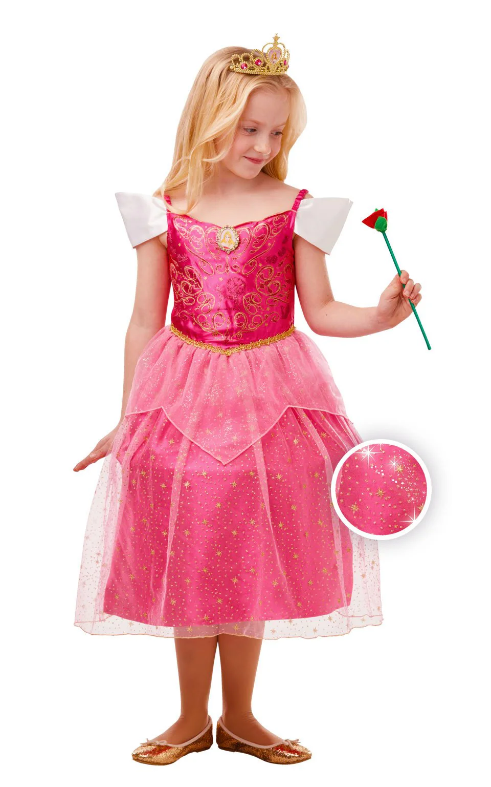 Sleeping Beauty Aurora Girls Costume - Image 10