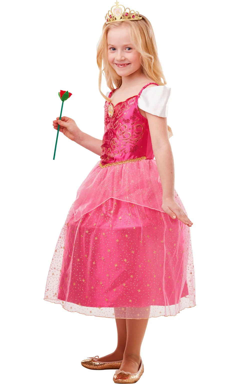 Sleeping Beauty Aurora Girls Costume - Image 7