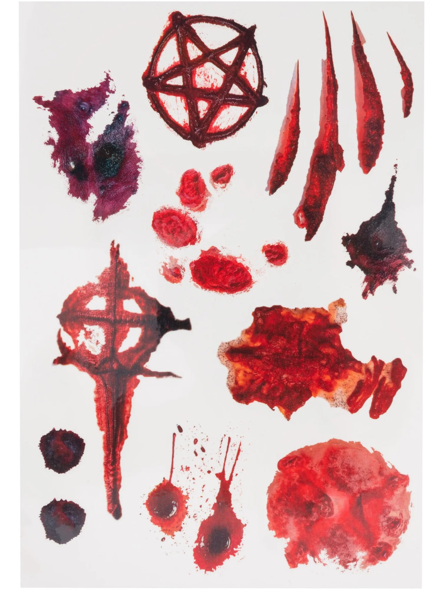 Smiffys Make-Up FX, Occult Wound Tattoo Transfers - Image 3