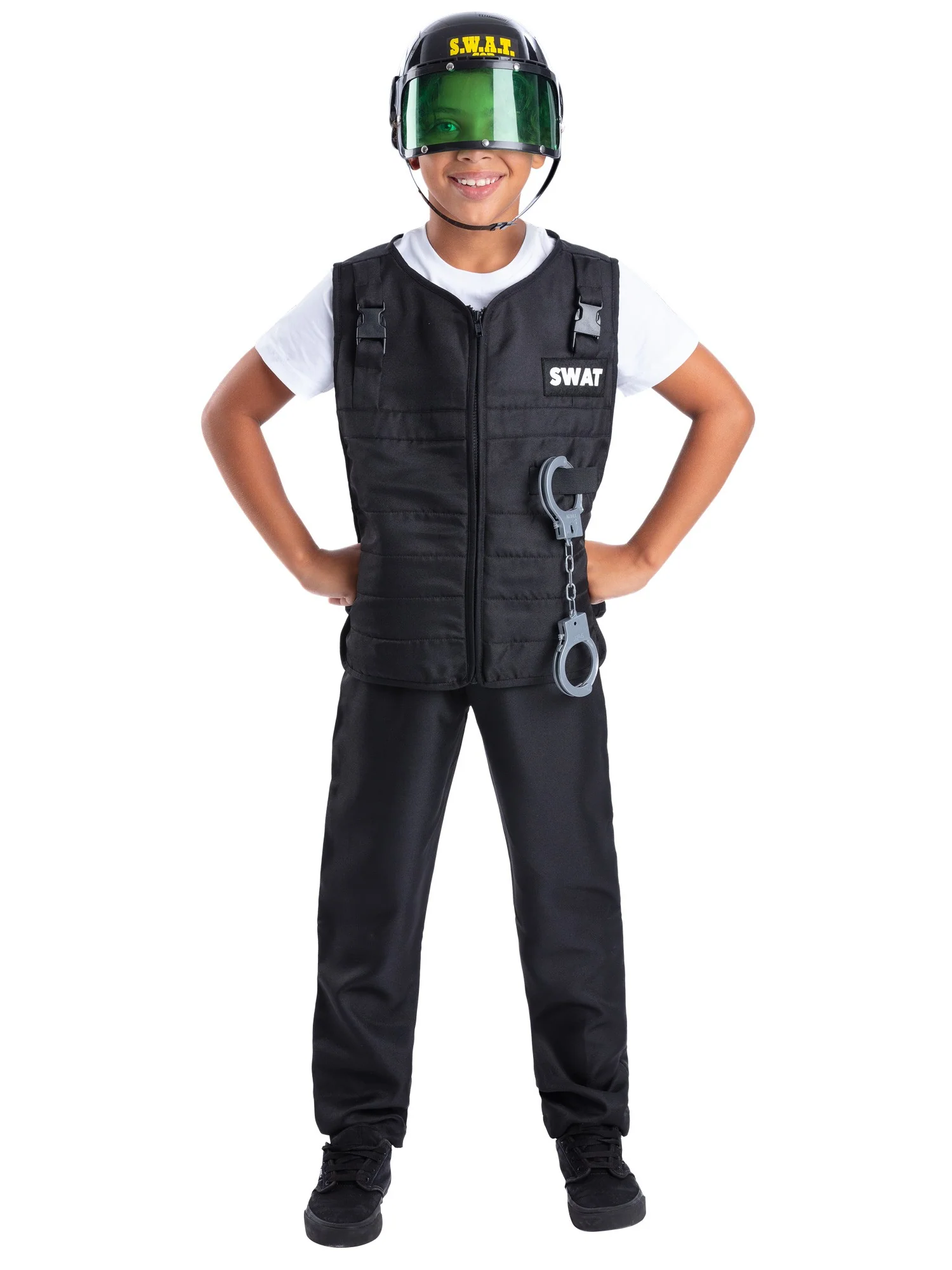 Swat Costume, with Vest, Hat & 4 Piece Toy - Image 4