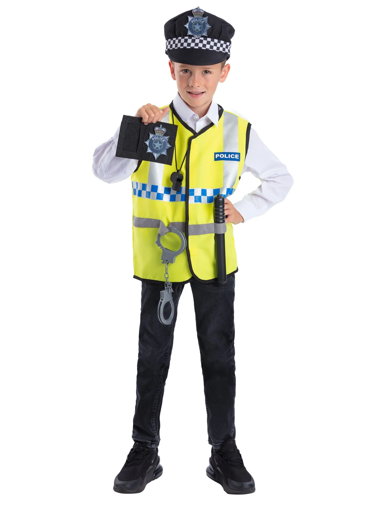 UK Police Kit with Vest, Hat & 5 Pieces Toy - Image 4