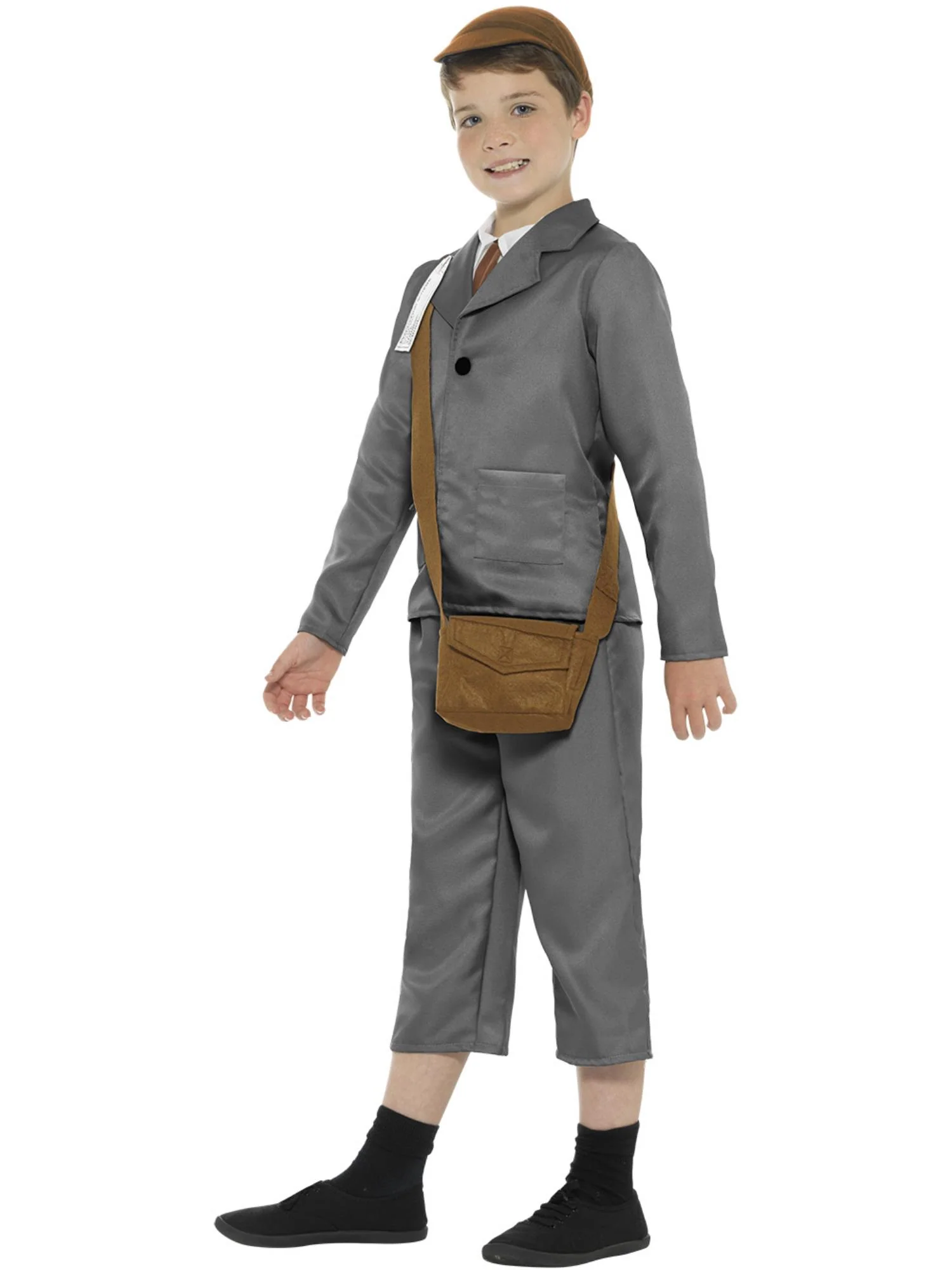 WW2 Evacuee Boy Costume, with Jacket, Trousers - Image 2